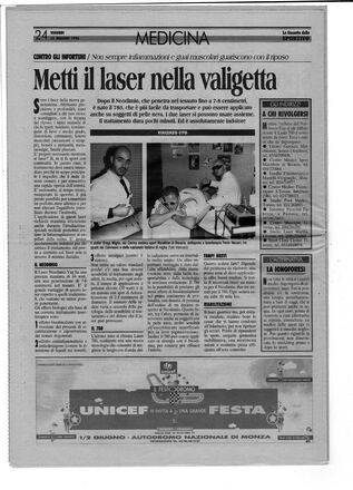 Articolo di giornale: Metti il laser nella valigetta